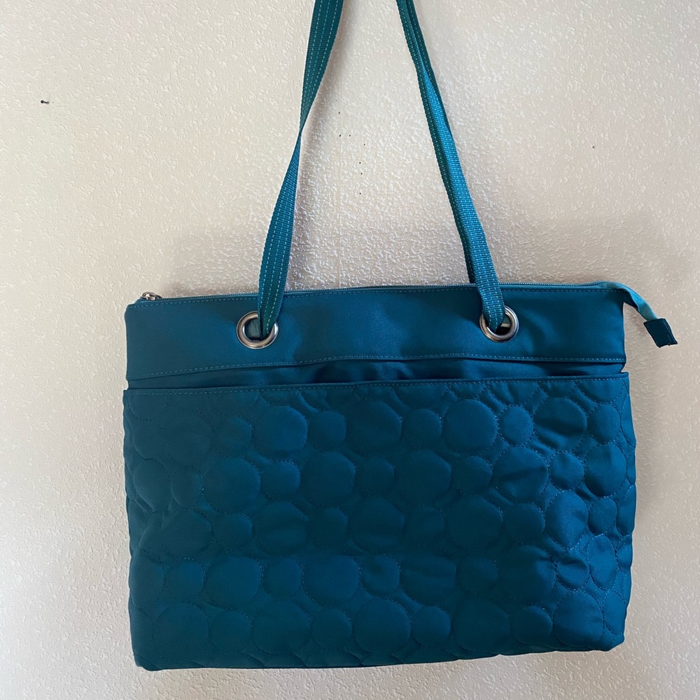 Thirty-One Vary You Green Tote & Wallet
